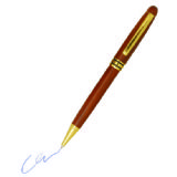 1 - Ahşap Tükenmez Kalem