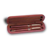 308 - Ahşap Kutulu Tükenmez & Dolma Kalem set